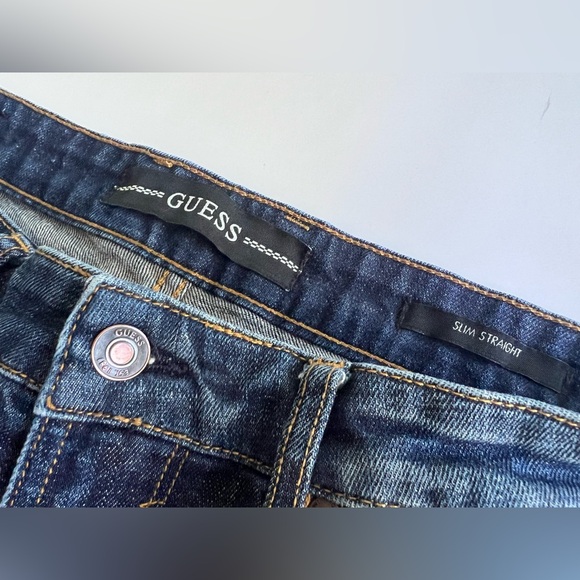 Guess Men’s Slim Straight Leg Jeans Size 34/32 - Picture 5 of 10